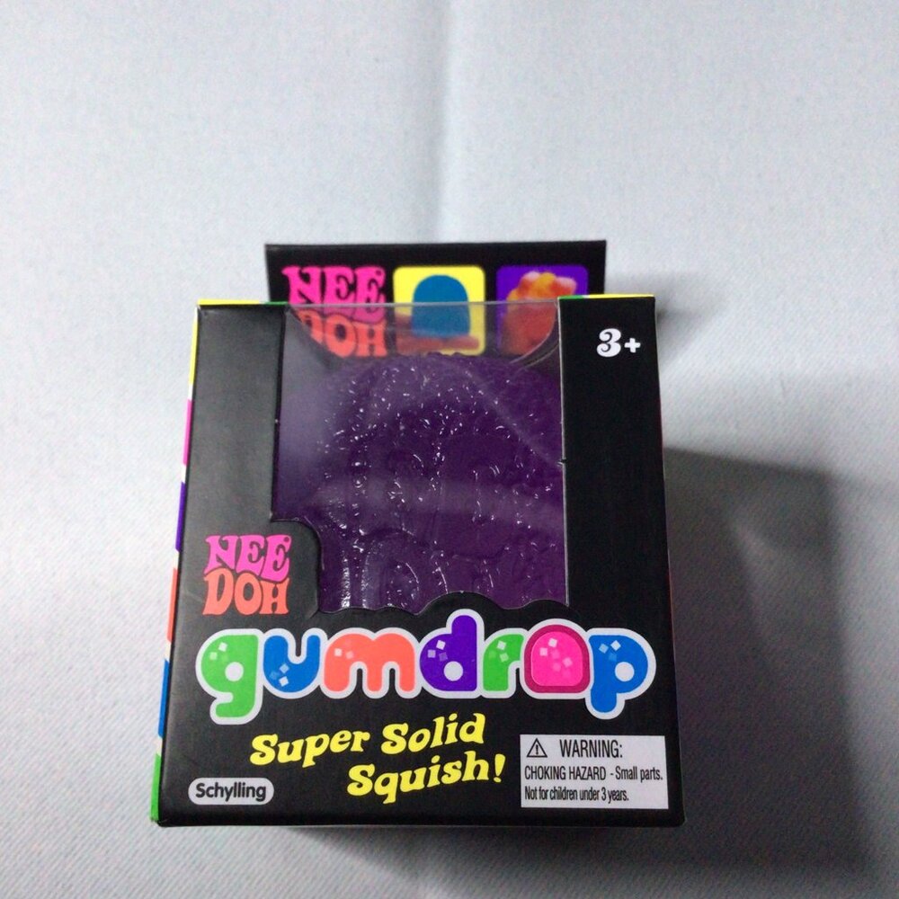 Nee Doh Purple Gumdrop Textured Sensory Toy 2.25" Tall (1 Gum Drop Per Order) - Picture 2 of 4